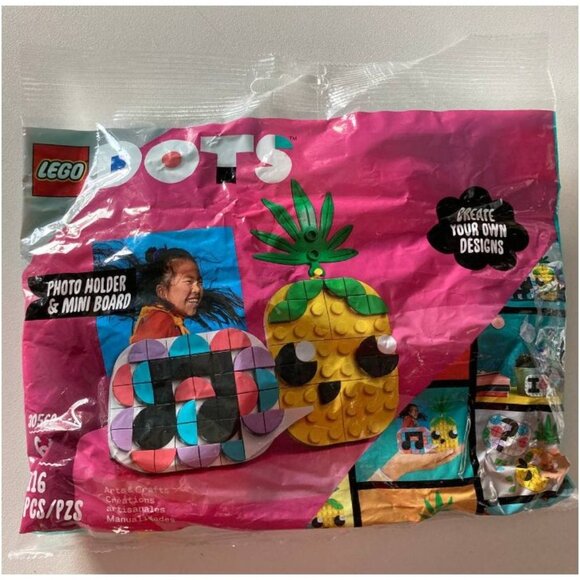 LEGO DOTS Pineapple Photo Holder and Mini Board 5pk - Picture 4 of 10